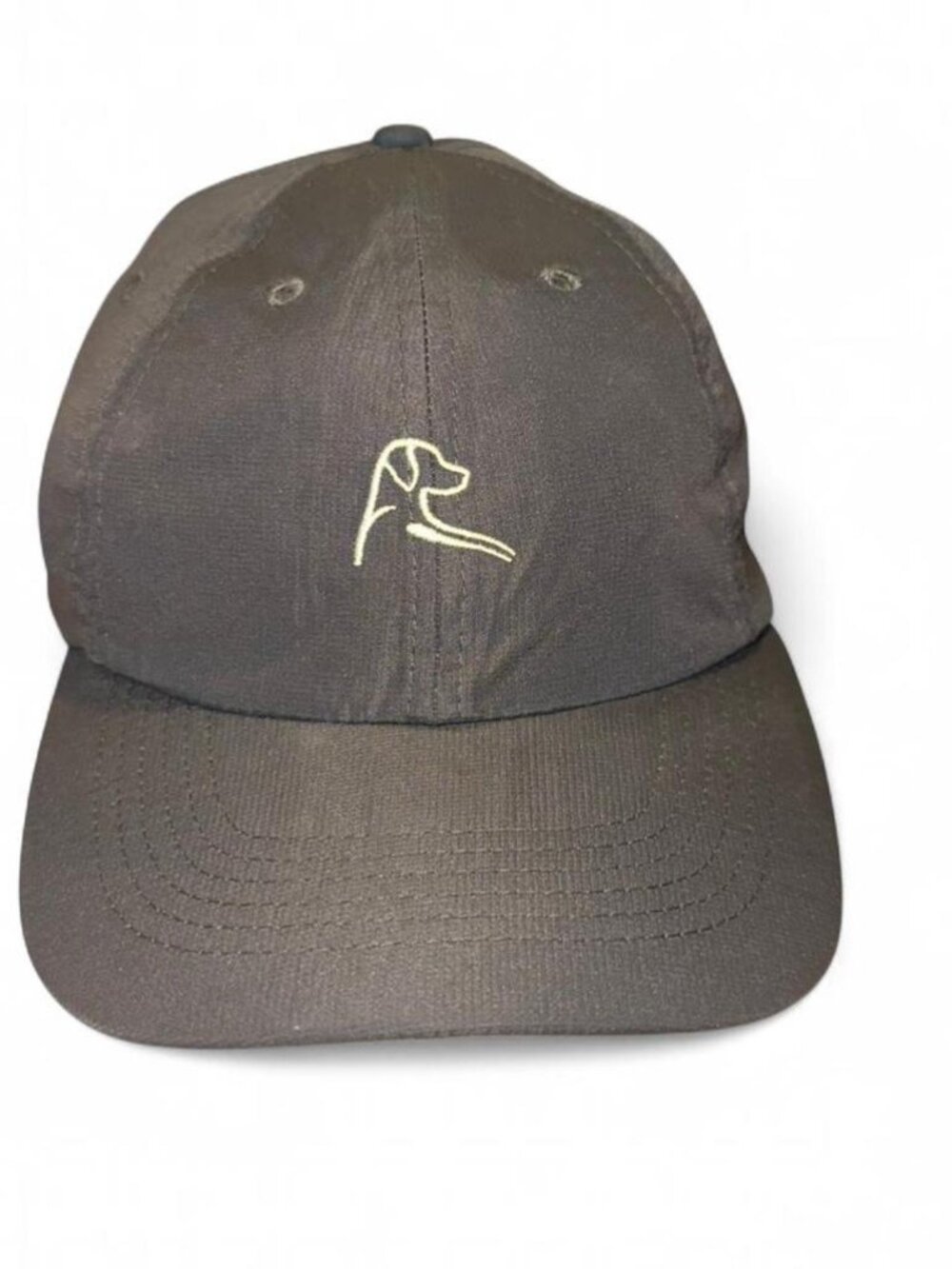 Rhoback Crave 6 Panel Performance Cap Gray  Golf Hat Strap Adjust